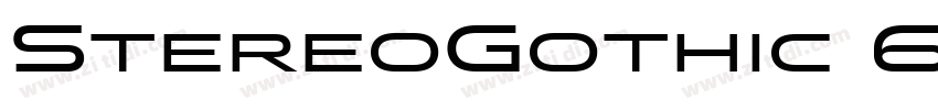 StereoGothic 600字体转换